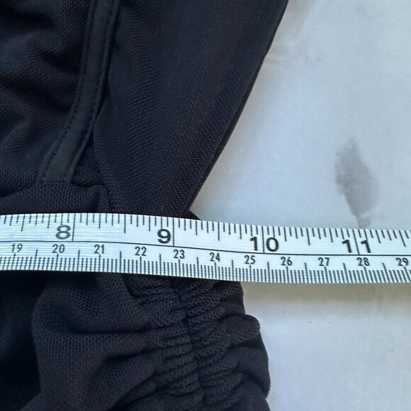 SHEIN | Black Corset Ruched Mini Dress | Small | Adjustable Tie Sides - Picture 13 of 16